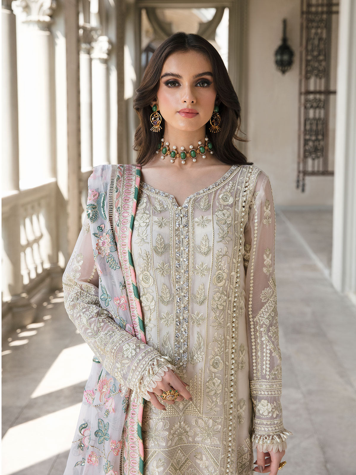 Gulaal Unstitched 3 Piece Emb Chiffon Eid Collection'2023-Cemile 03