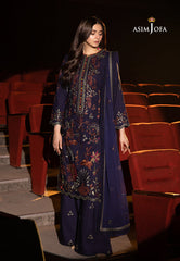 Asim Jofa Luxury Festive Drop 3 Ajllf-12 Embroidered Chiffon 3 Pcs