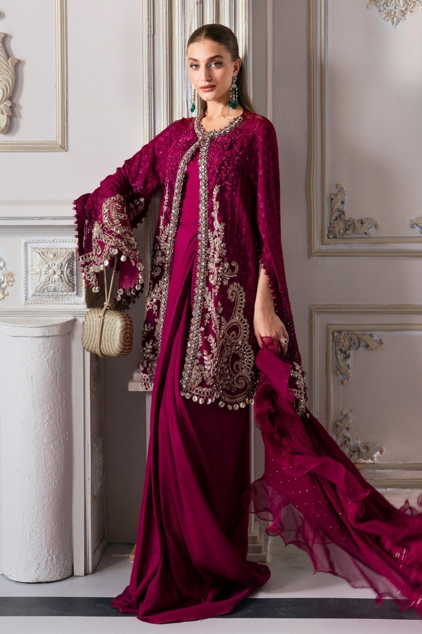 Mbroidered By Maria B Unstitched 3 Piece Wedding Collection'2025-BD-3003
