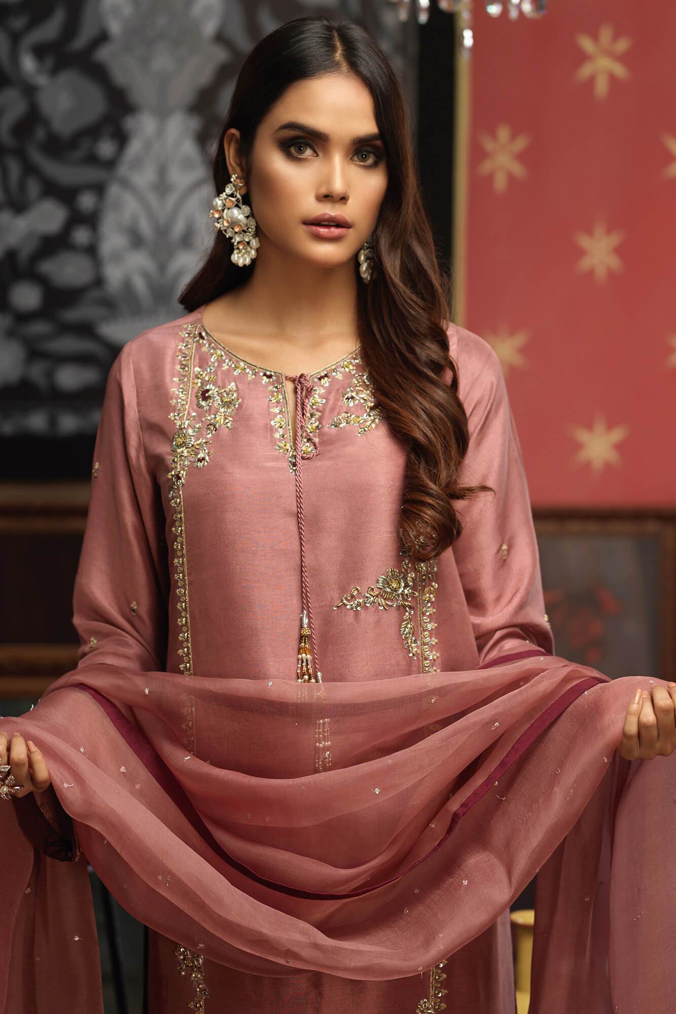 New Arrival Dresses for Women | Luxury Formal Women Suits | Pakistani ready to wear raw silk dress |  Zaaviay Sale