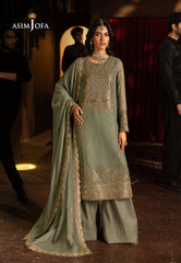 Asim Jofa LUXURY FESTIVE DROP 2 Ajlf-07 Embroidered Chiffon 3 Pcs