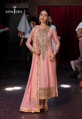 Asim Jofa LUXURY FESTIVE DROP 2 Ajlf-08 Embroidered Chiffon 3 Pcs