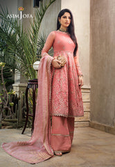 Asim Jofa Limited Edition Vol-1 2021 Ajle-04 Embroidered Net 3 Pcs