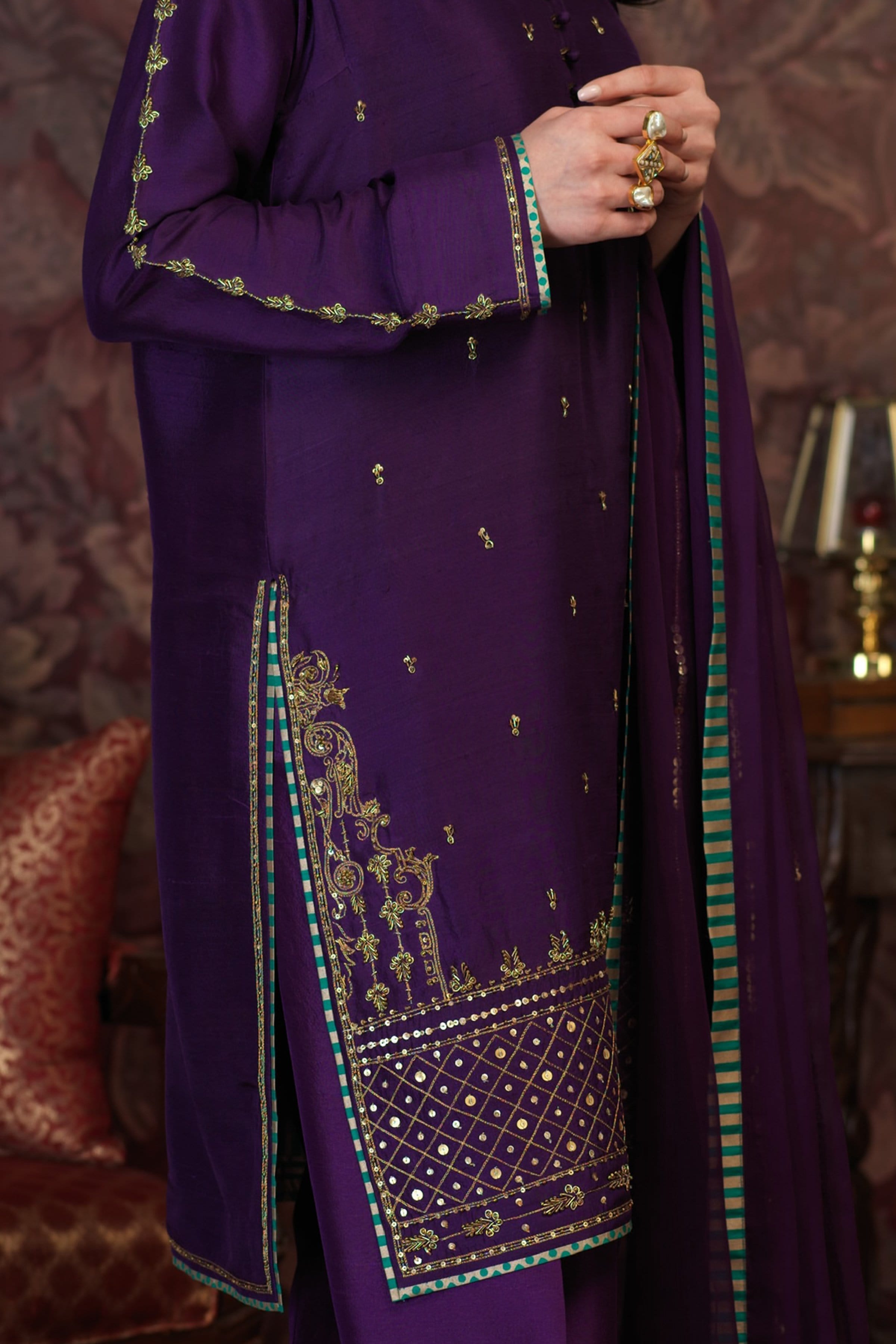 Arzish By Zaaviay Stitched Meher (Three Piece)