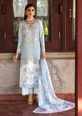 Bloom By Saira Shakira Unstitched 3 Piece Luxury Lawn Collection'2025-04-B-Lotus Reverie