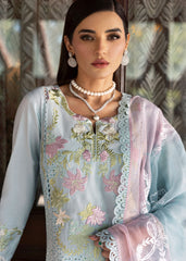 Bloom By Saira Shakira Unstitched 3 Piece Luxury Lawn Collection'2025-04-B-Lotus Reverie