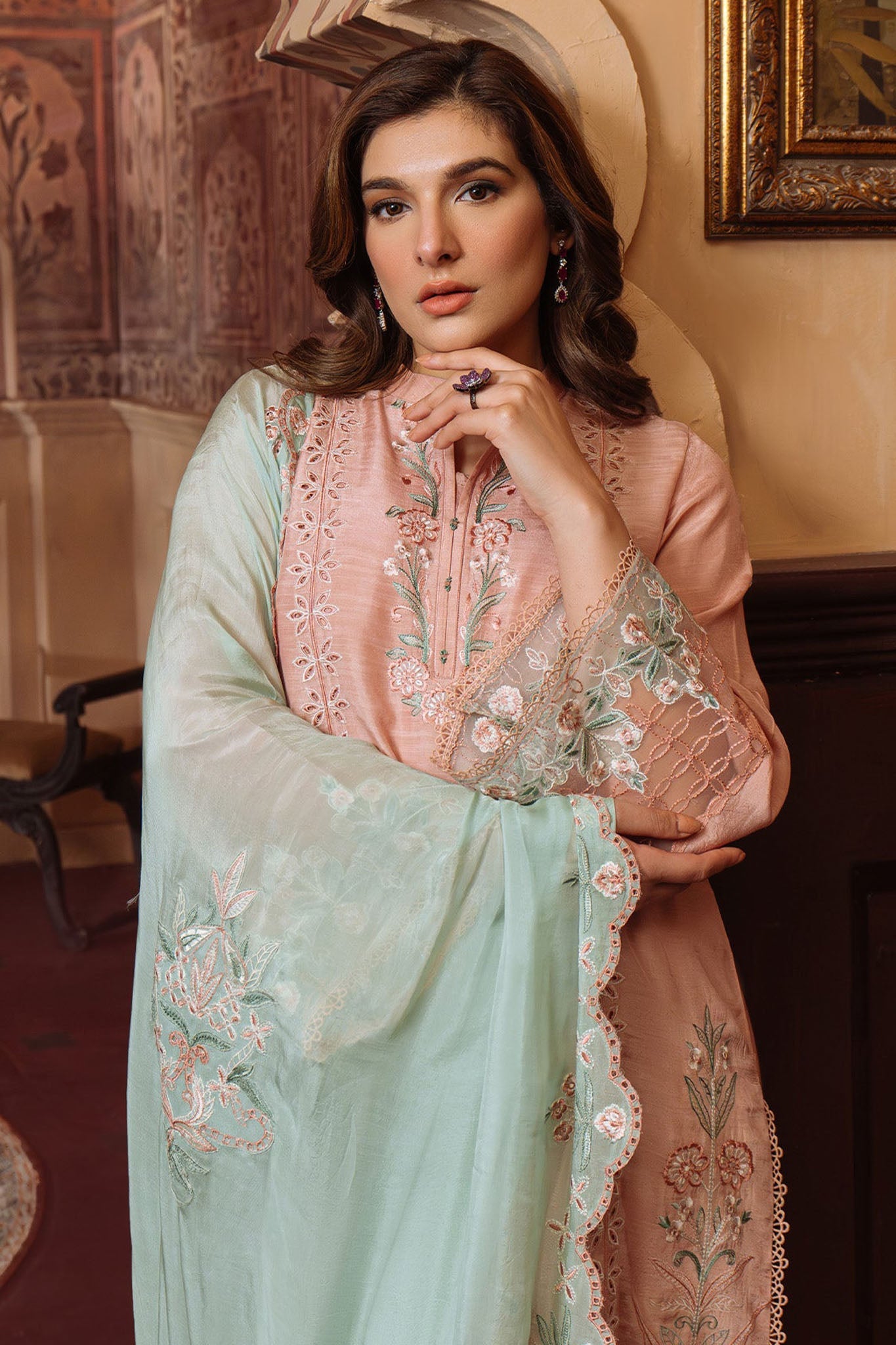 Festive Edit By Sahar Unstitched 3 Piece Emb Luxury Formals Collection'2025-04-Majestic Muse