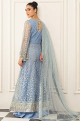 Hemline By Mushq Unstitched 3 Piece Aura Debut Wedding Collection'2024-04-Periwinkle