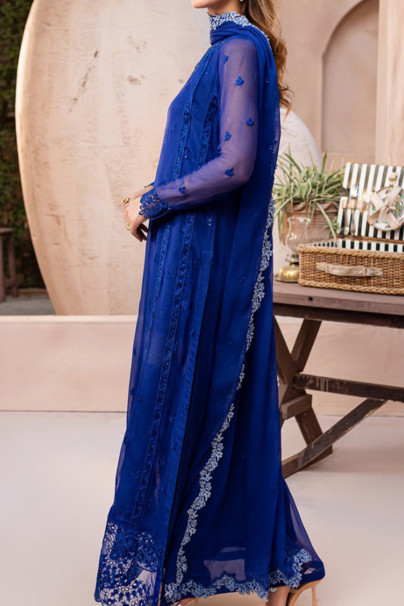 Ensembles By Azure Unstitched 3 Piece Festive Formals Eid Edit Collection'2024-04-Sapphire Symphony