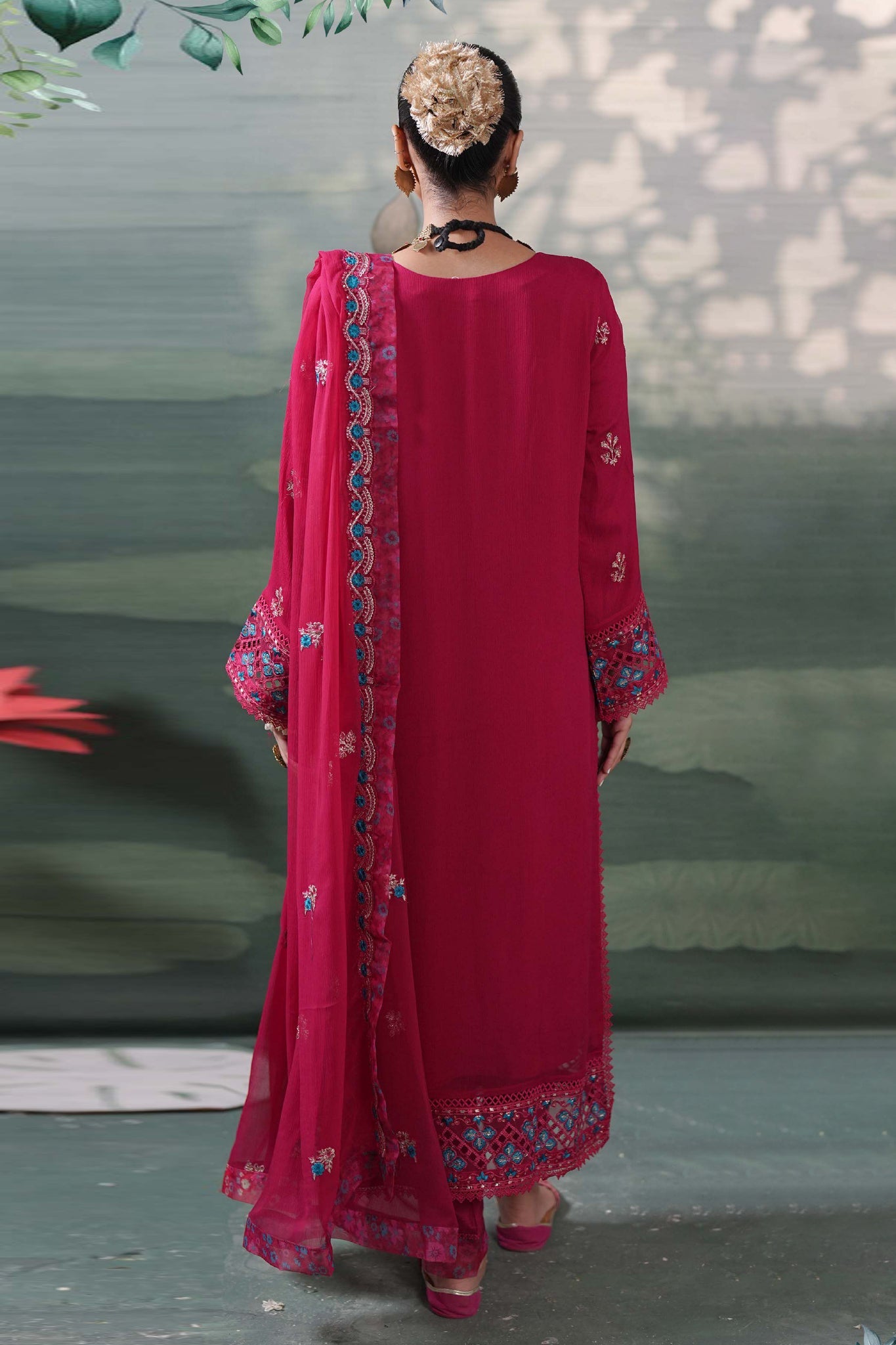 Silvana By Guzel Stitched 3 Piece Luxury Chiffon Collection'2025-04-Sera