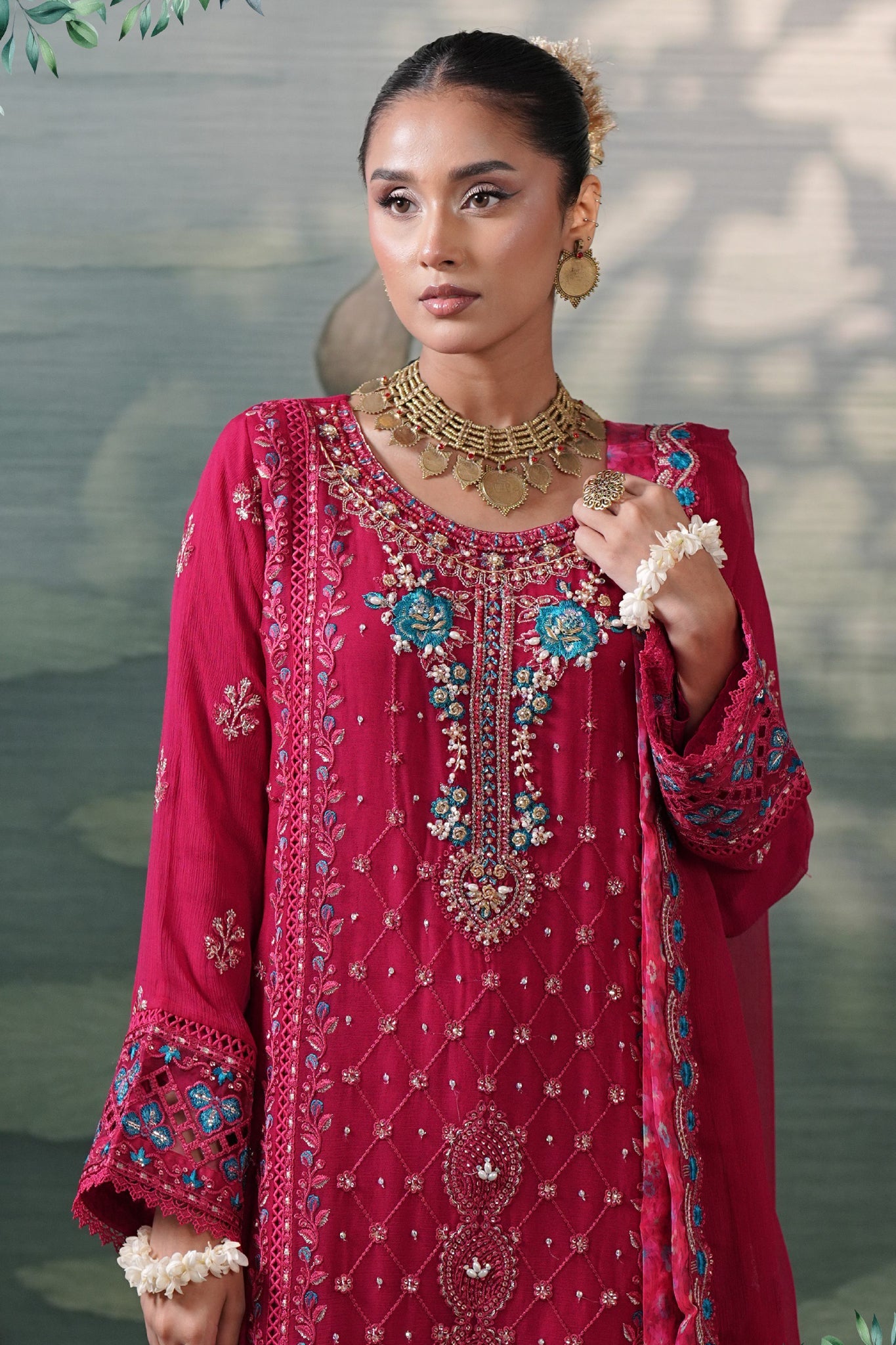 Silvana By Guzel Stitched 3 Piece Luxury Chiffon Collection'2025-04-Sera