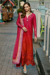 Noor by Saadia Asad Unstitched 3 Piece Eid Handwork Schiffli Laserkari Collection'2023-D-04