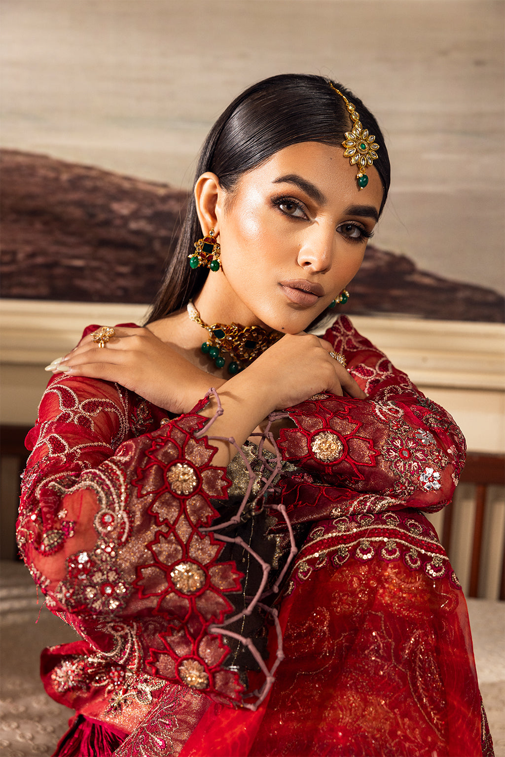 Emaan Adeel Stitched 3 Piece Luxury Prets Collection'2023-LP-02 Gulfishan
