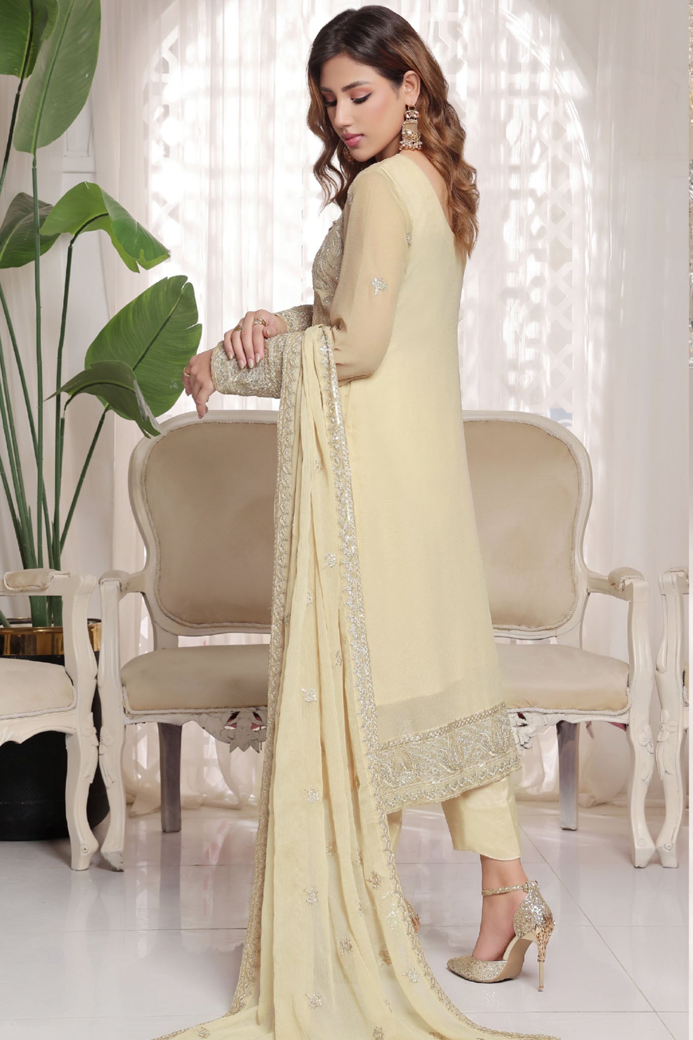Myra By Soghat Stitched 3 Piece Luxury Emb Chiffon Collection'2025-Myra-04-Cream