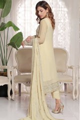 Myra By Soghat Stitched 3 Piece Luxury Emb Chiffon Collection'2025-Myra-04-Cream