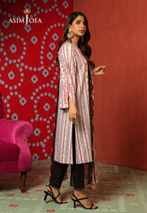 Asim Jofa Tara Sitara Ajtm-09 - 2 Pcs Printed Georgette Silk 2 Pcs