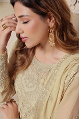 Myra By Soghat Stitched 3 Piece Luxury Emb Chiffon Collection'2025-Myra-04-Cream