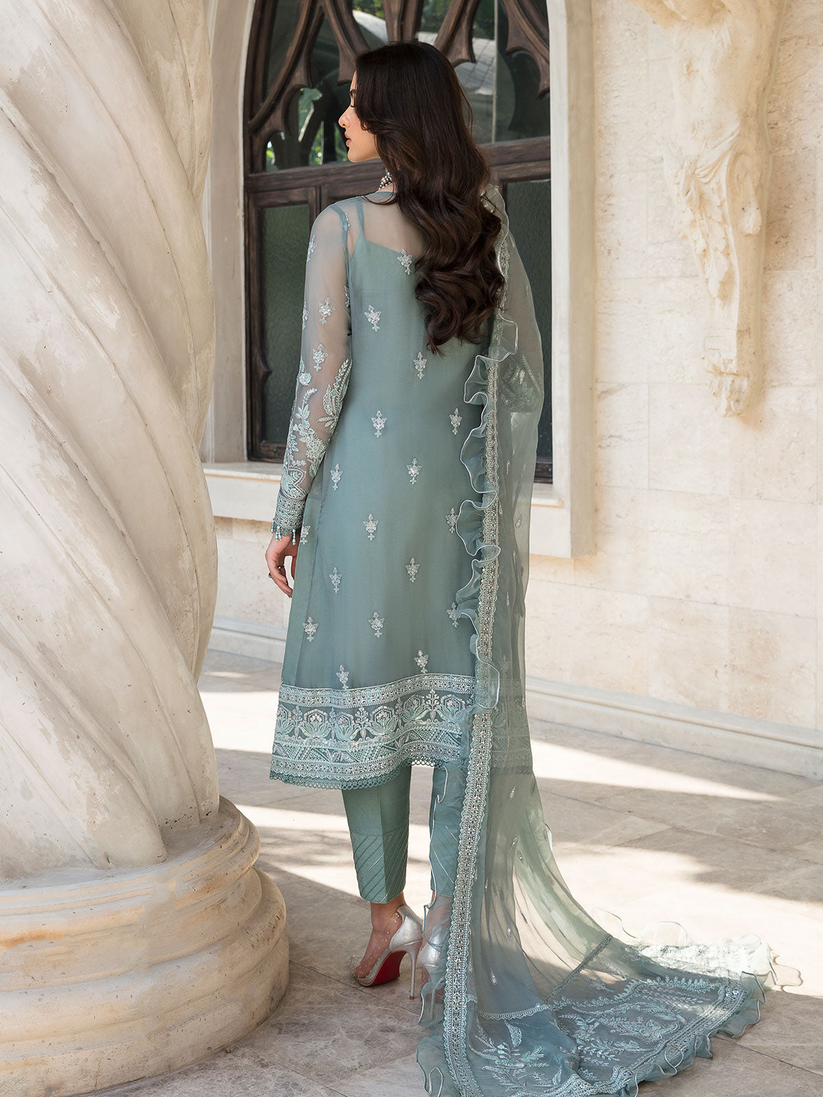 Gulaal Unstitched 3 Piece Emb Chiffon Eid Collection'2023-Aiyla 07