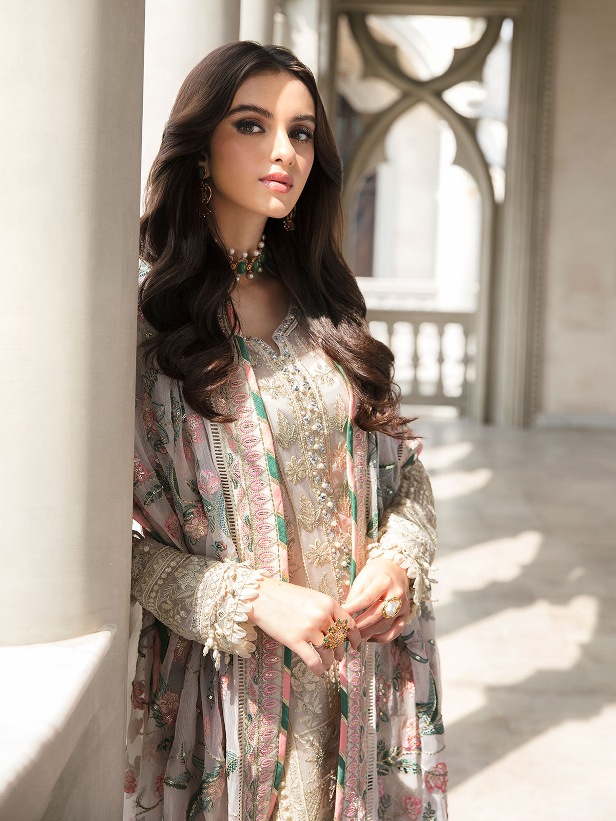 Gulaal Unstitched 3 Piece Emb Chiffon Eid Collection'2023-Cemile 03