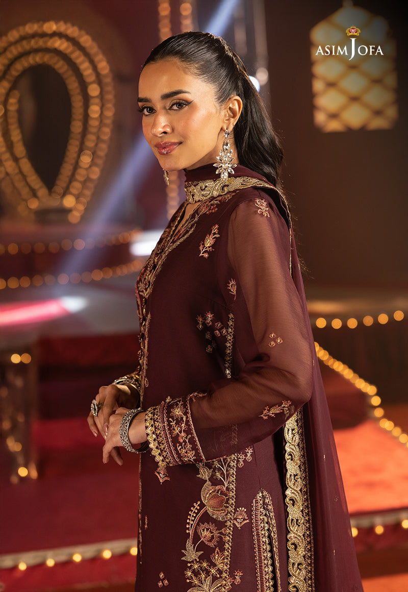 Asim Jofa Luxury Festive Drop 3 Ajllf-04 Embroidered Chiffon 3 Pcs