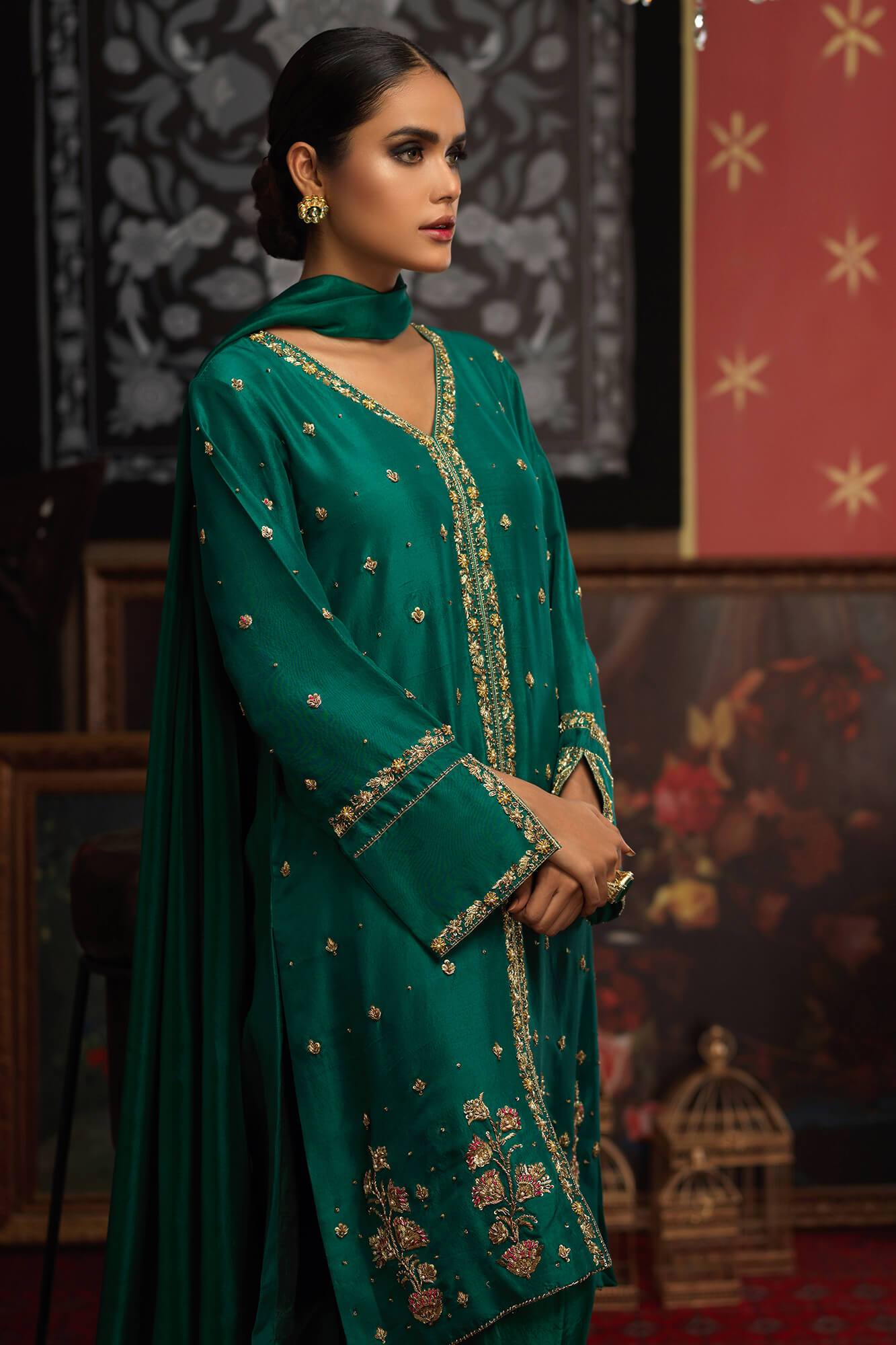 Arzish By Zaaviay Stitched Tazeen (Three Piece)