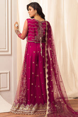 Hemline By Mushq Unstitched 3 Piece Aura Debut Wedding Collection'2024-05-Fuchsia
