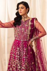 Hemline By Mushq Unstitched 3 Piece Aura Debut Wedding Collection'2024-05-Fuchsia