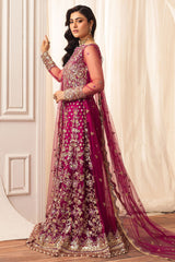 Hemline By Mushq Unstitched 3 Piece Aura Debut Wedding Collection'2024-05-Fuchsia