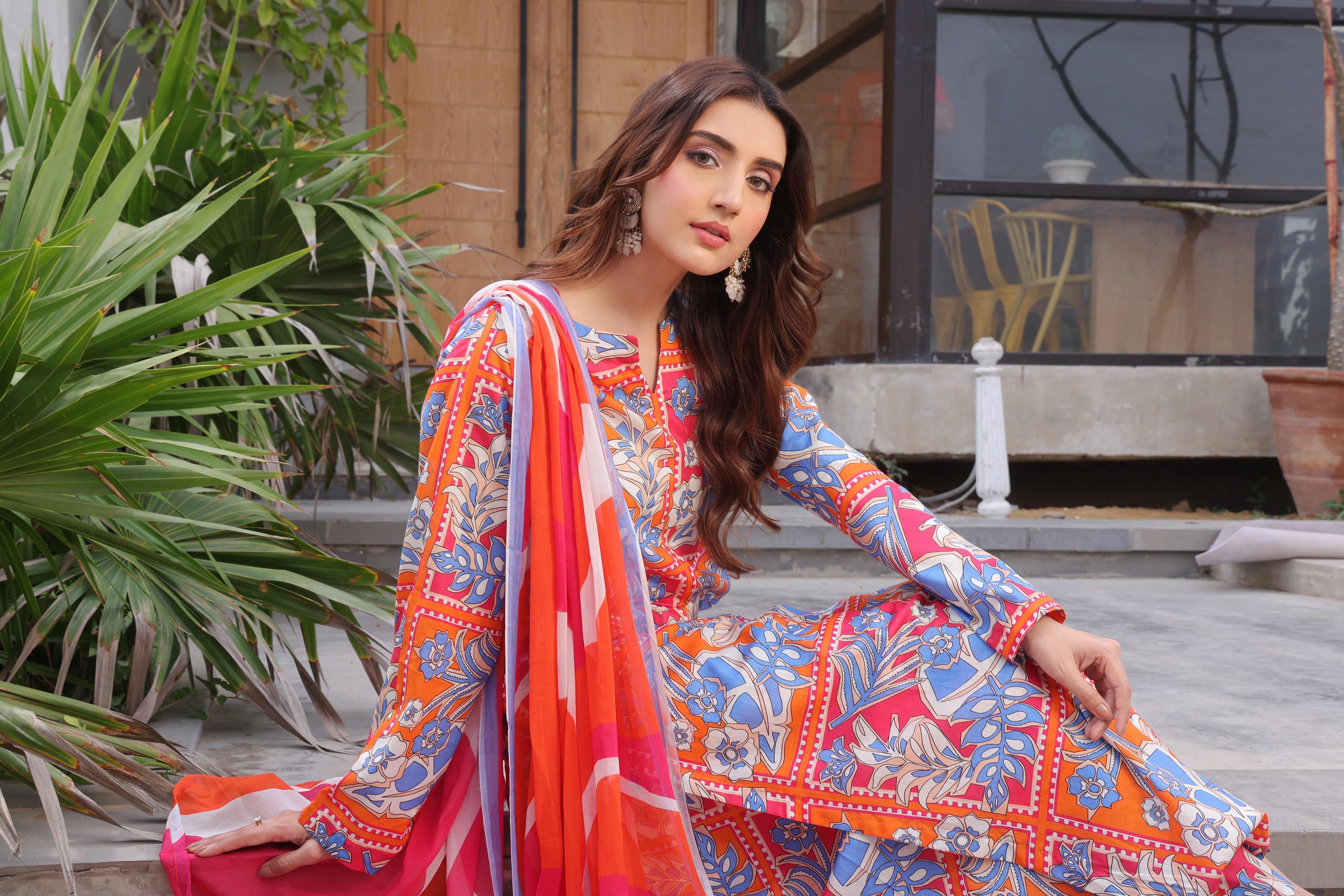 Whisper Winds By Feathers Unstitched 3 Piece Lawn Collection'2025-VARIZEN-FT486