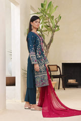 Dressline Meher  Stitched 3 Piece Emb Self Lawn Jacquard Collection