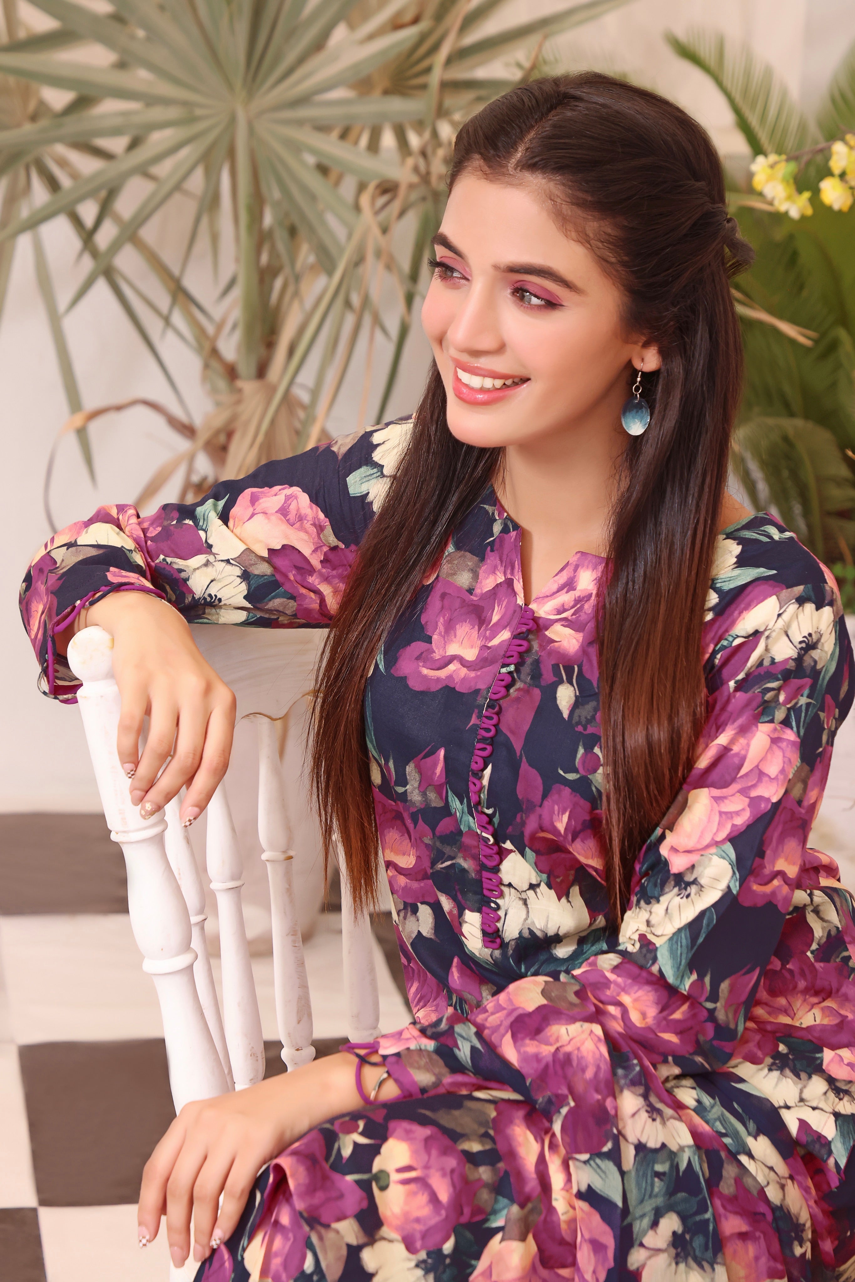 Feathers Unstitched 3 Piece Summer Collection-AKS-FT104