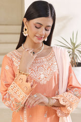 Dressline Meher  Stitched 3 Piece Emb Self Lawn Jacquard Collection