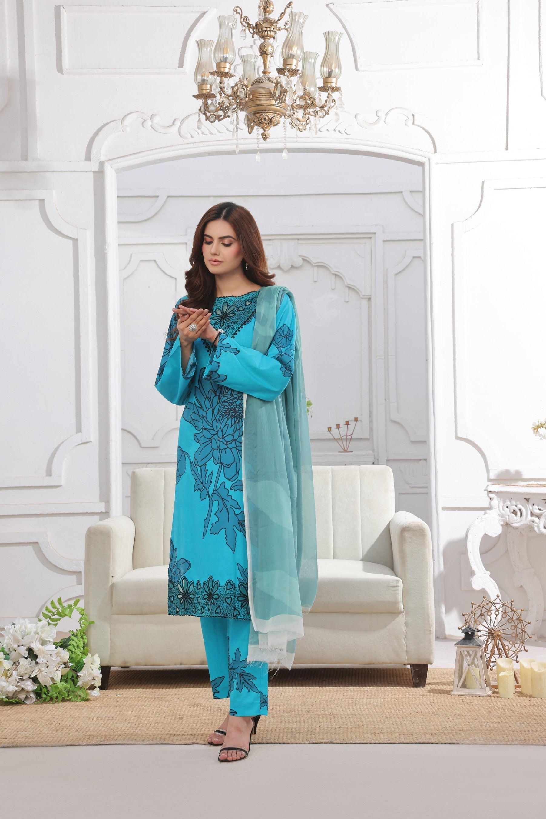 Midnight Murmurs By Feathers Lawn Collection'2025-TWINKLE-FT480
