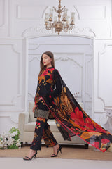 Midnight Murmurs By Feathers Lawn Collection'2025-FIOREN-FT477