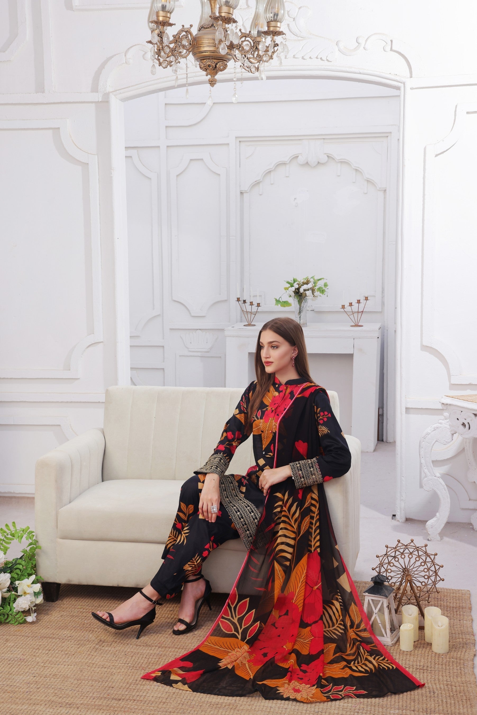 Midnight Murmurs By Feathers Lawn Collection'2025-FIOREN-FT477