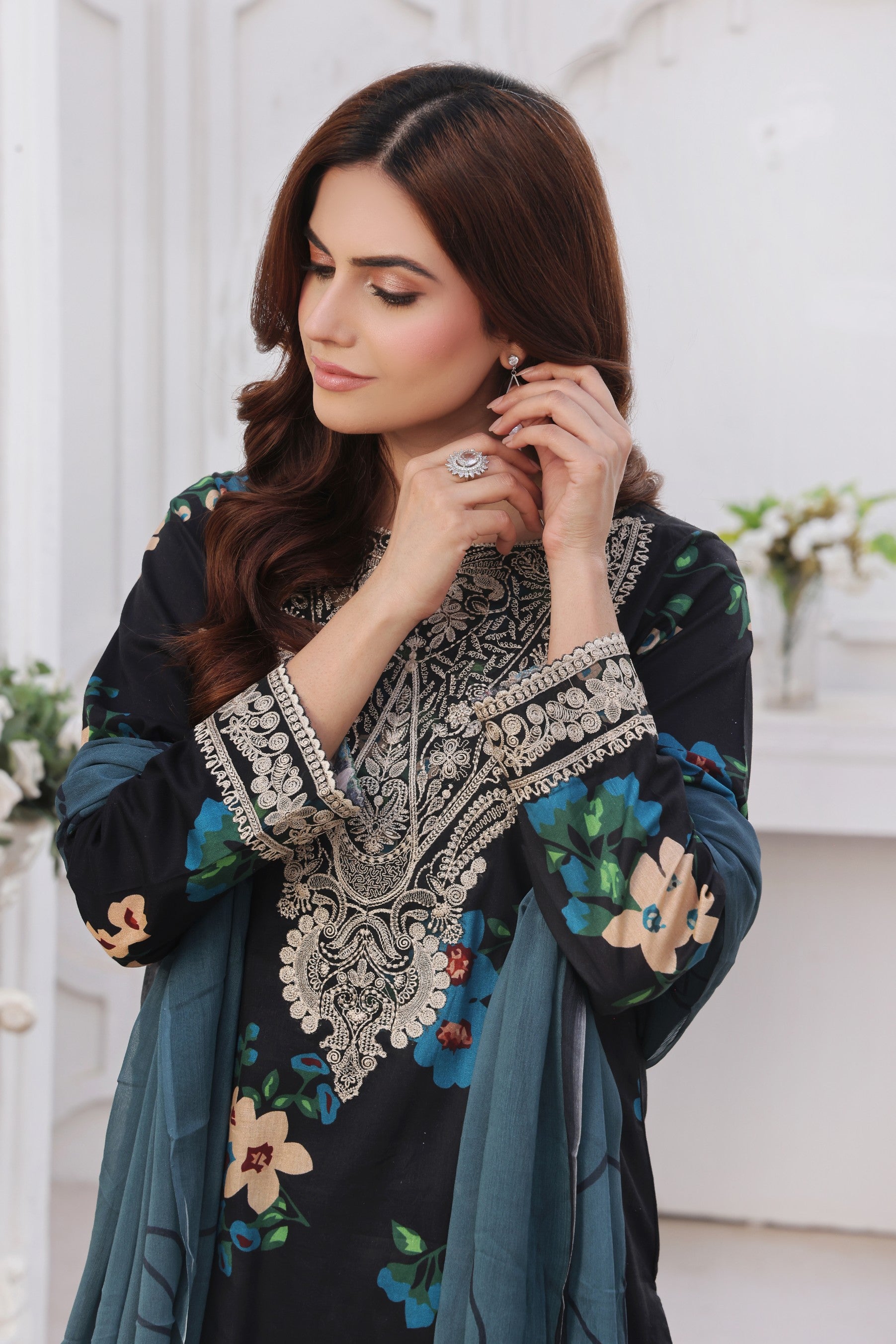Midnight Murmurs By Feathers Lawn Collection'2025-AVENOR-FT482