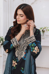 Midnight Murmurs By Feathers Lawn Collection'2025-AVENOR-FT482
