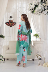 Midnight Murmurms By Feathers Lawn Collection'2025-SKYLOR-FT481