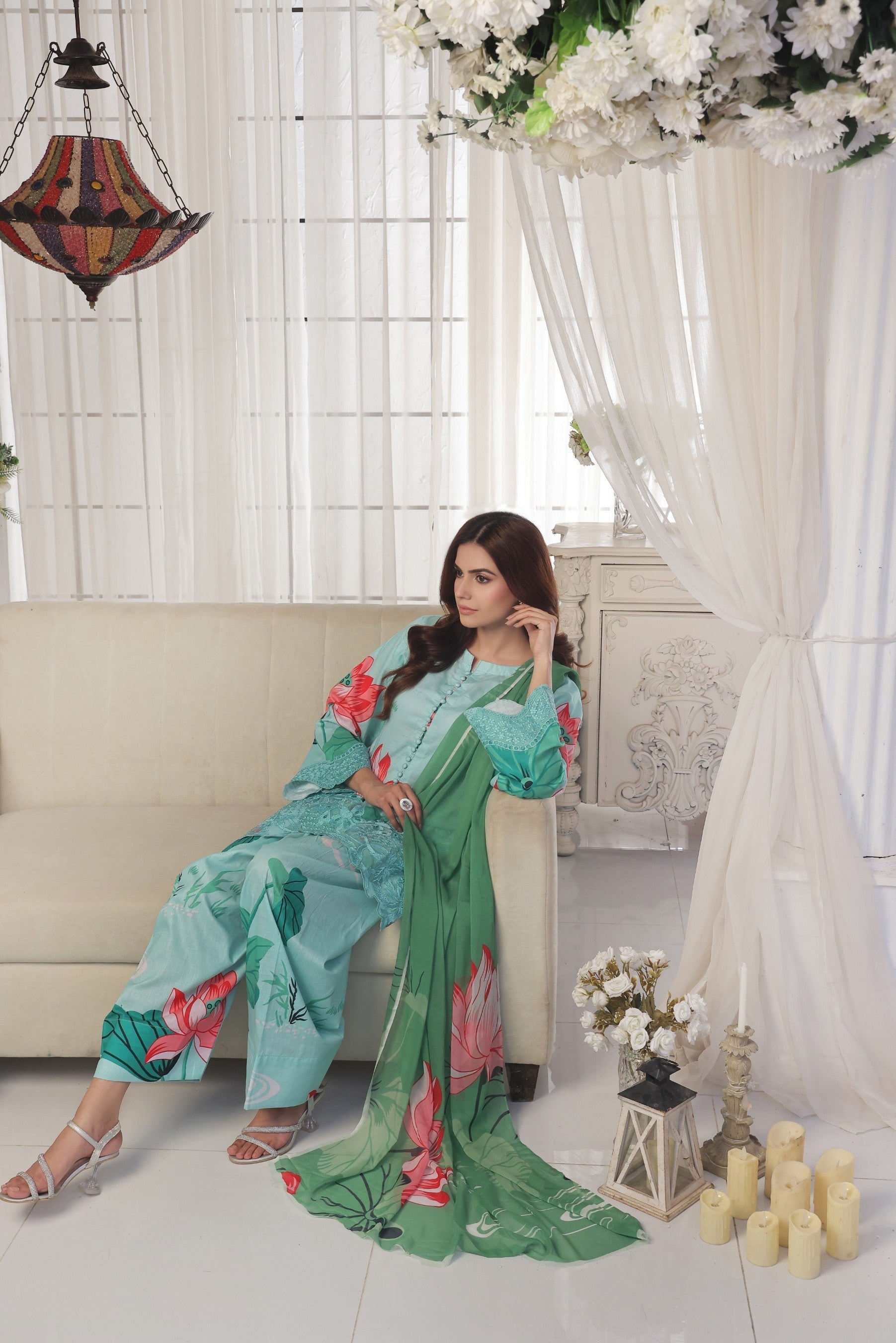 Midnight Murmurms By Feathers Lawn Collection'2025-SKYLOR-FT481