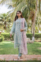 Dressline UnStitched 3 Piece Premium Heavy Chikankari Emb Bana Dora Lawn Collection