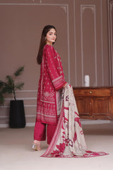 Dressline Launching New Unstitched  3 Pcs Premium Chikankari Emb Digital Printed Bana Dora Lawn Collection