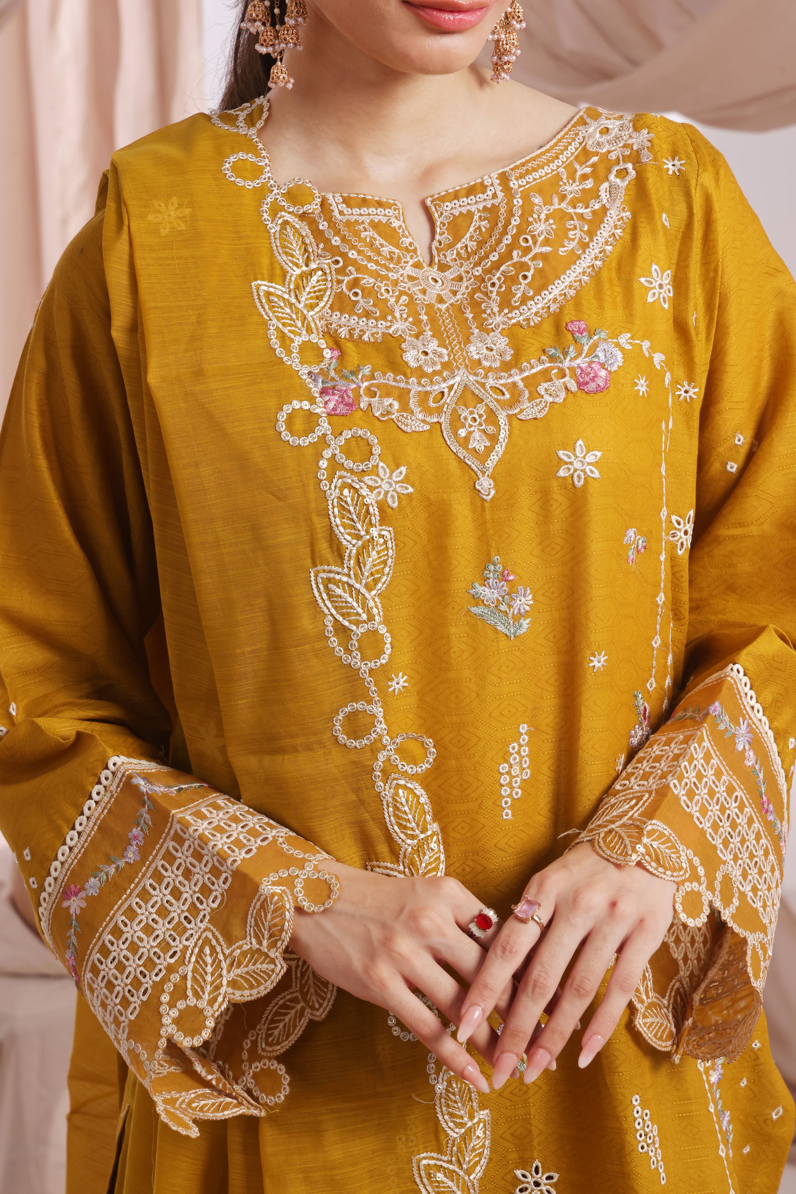 Dressline Parizai Stitched Jacquard Lawn Elegance With Munnar Dupatta