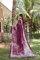 Dressline UnStitched 3 Piece Premium Heavy Emb Bana Dora Lawn Collection
