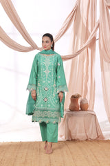 Dressline Parizai Stitched Jacquard Lawn Elegance With Munnar Dupatta