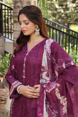 Dressline UnStitched 3 Piece Premium Heavy Emb Bana Dora Lawn Collection