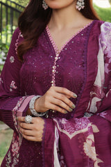 Dressline UnStitched 3 Piece Premium Heavy Emb Bana Dora Lawn Collection