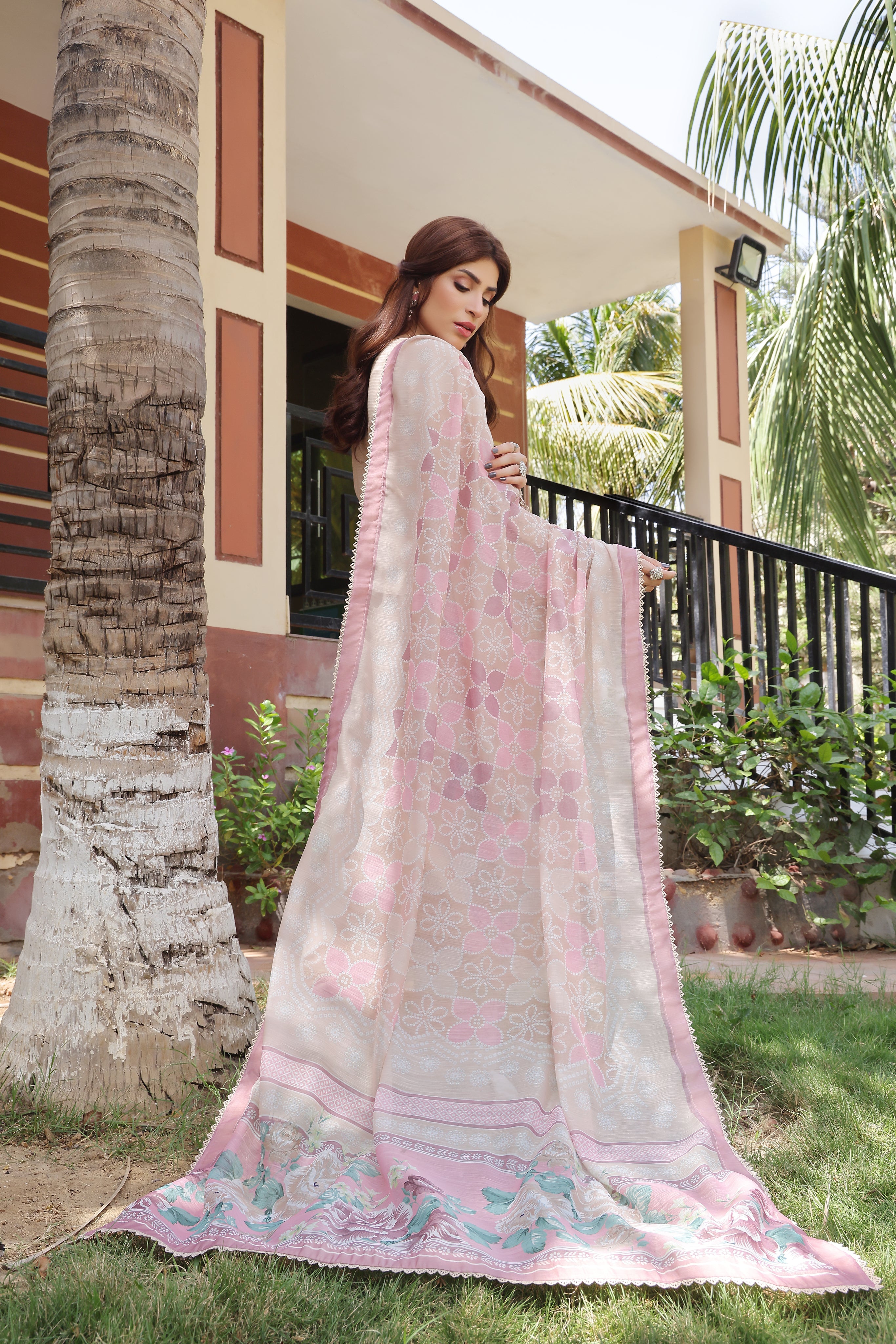Dressline UnStitched 3 Piece Premium Heavy Emb Bana Dora Lawn Collection