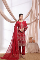 Dressline Parizai Stitched Jacquard Lawn Elegance With Munnar Dupatta