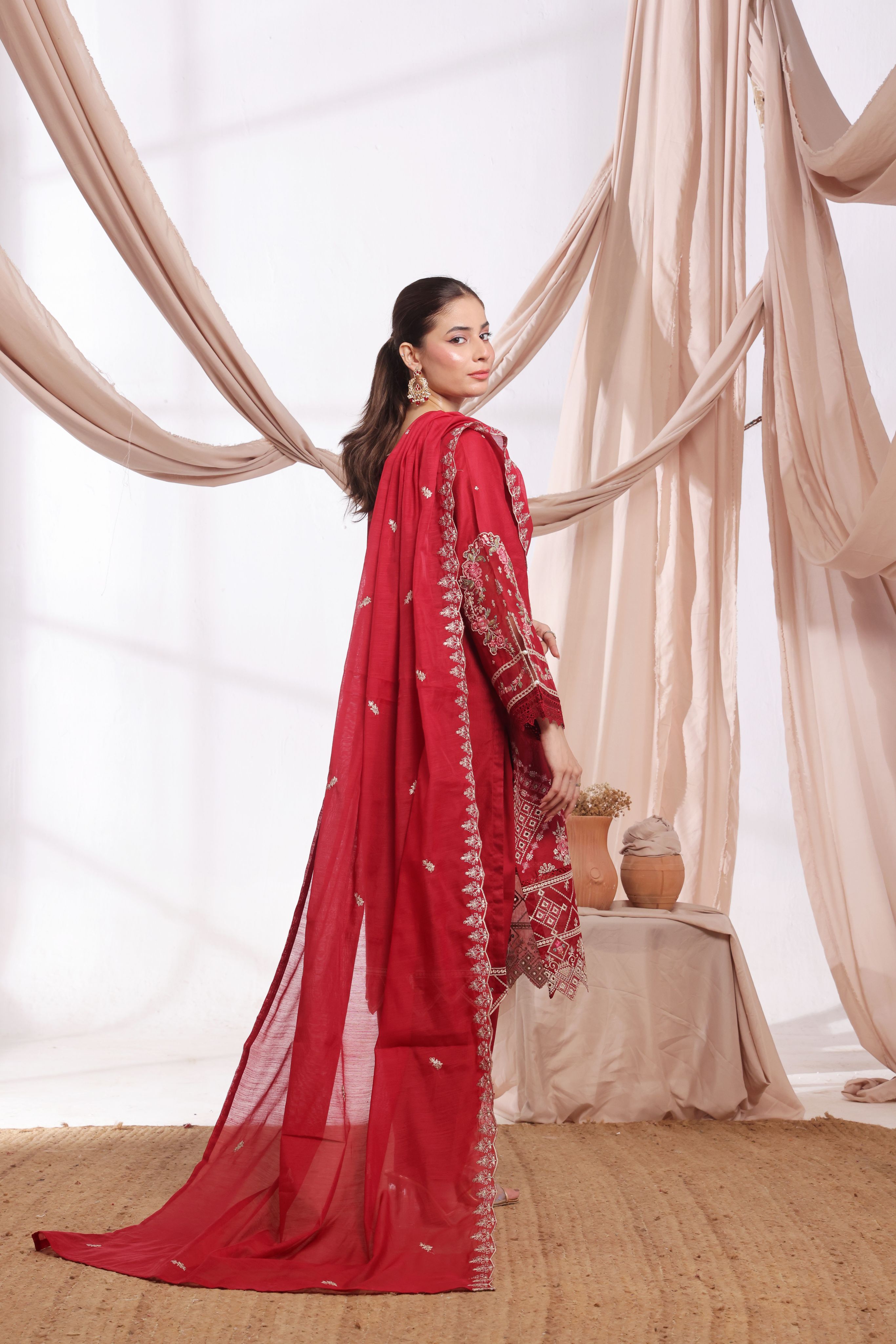 Dressline Parizai Stitched Jacquard Lawn Elegance With Munnar Dupatta