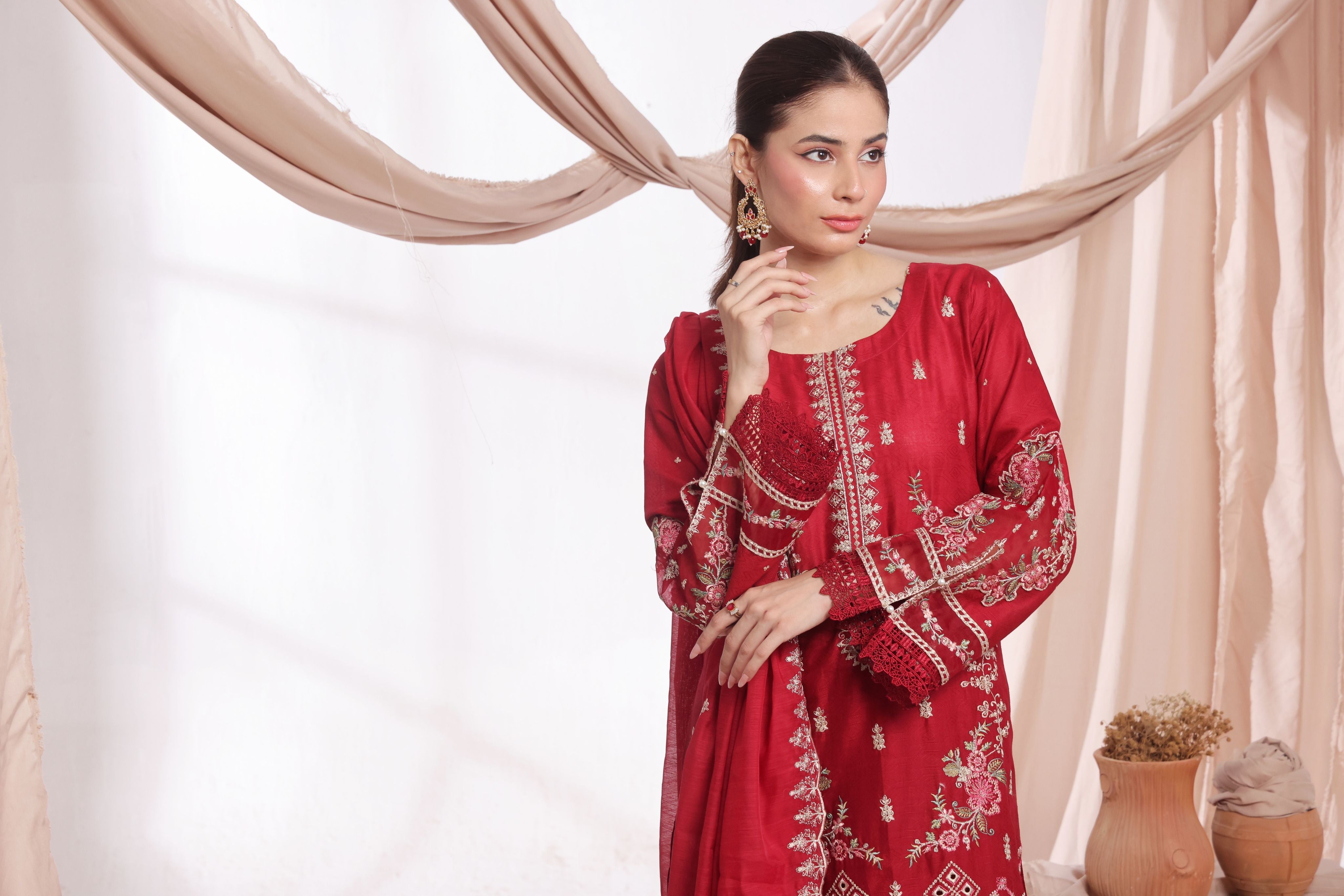Dressline Parizai Stitched Jacquard Lawn Elegance With Munnar Dupatta